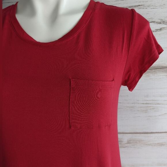 MIX 41 Hawthorn Red Pocket Tee Shirt Dress Sz S - Picture 4 of 4